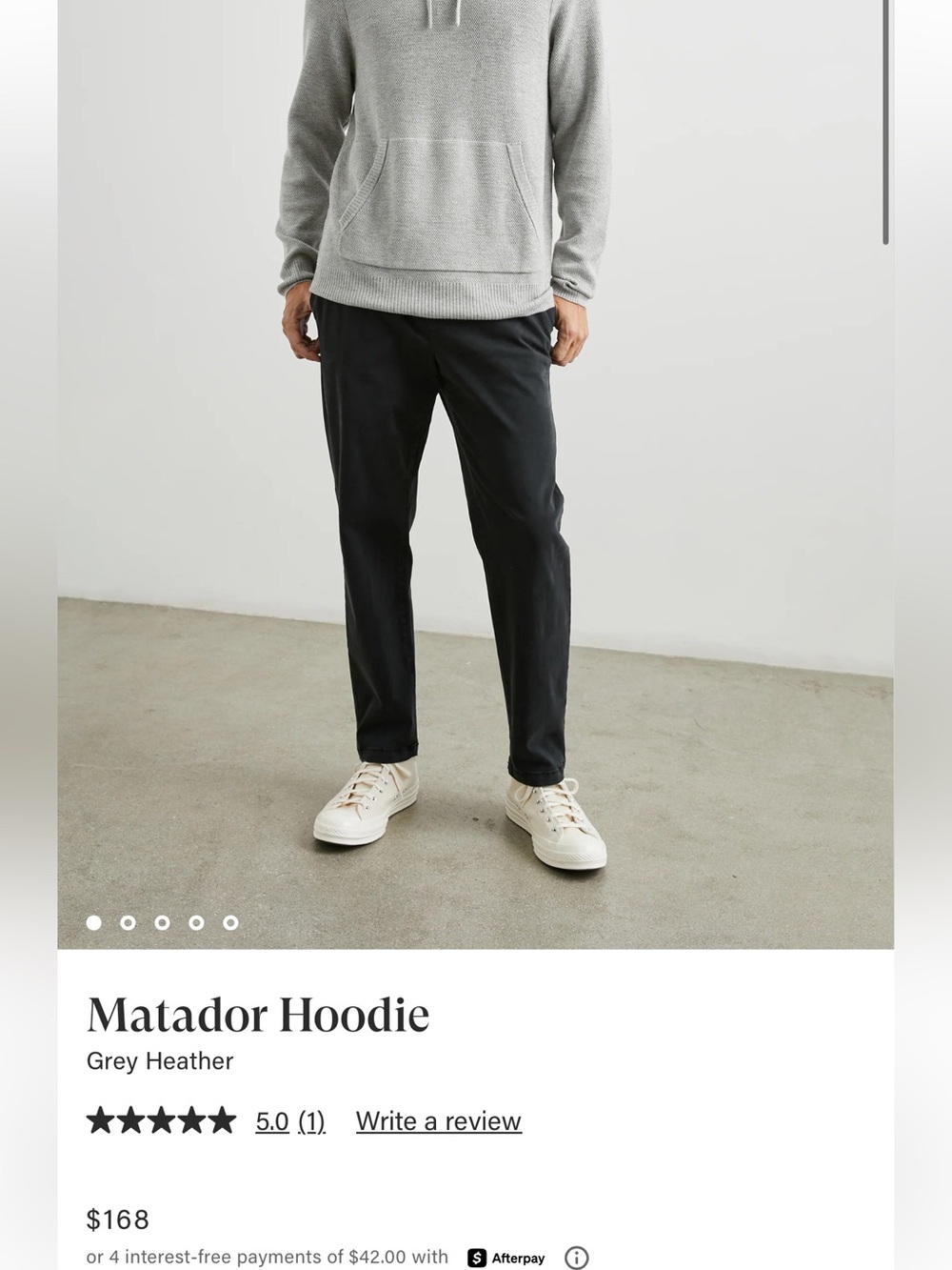 The Rail charcoal hoodie